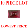 9x7 mm Emerald Cut Cabochon Rhodolite Garnet AAA 10 pc Lot 9x7 mm Emerald Cut Cabochon Rhodolite Garnet AAA 10 pc Lot